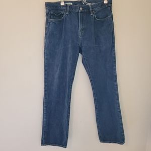 Gap Men's Straight Leg Jeans in Dark Blue Rinse